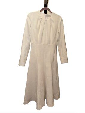 Emilia Wickstead Belgium Midi Dress in White